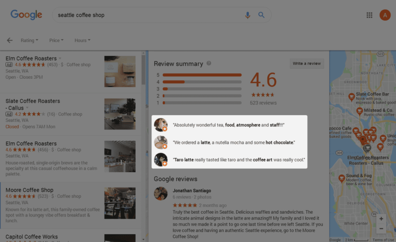 Google Reviews Snippets